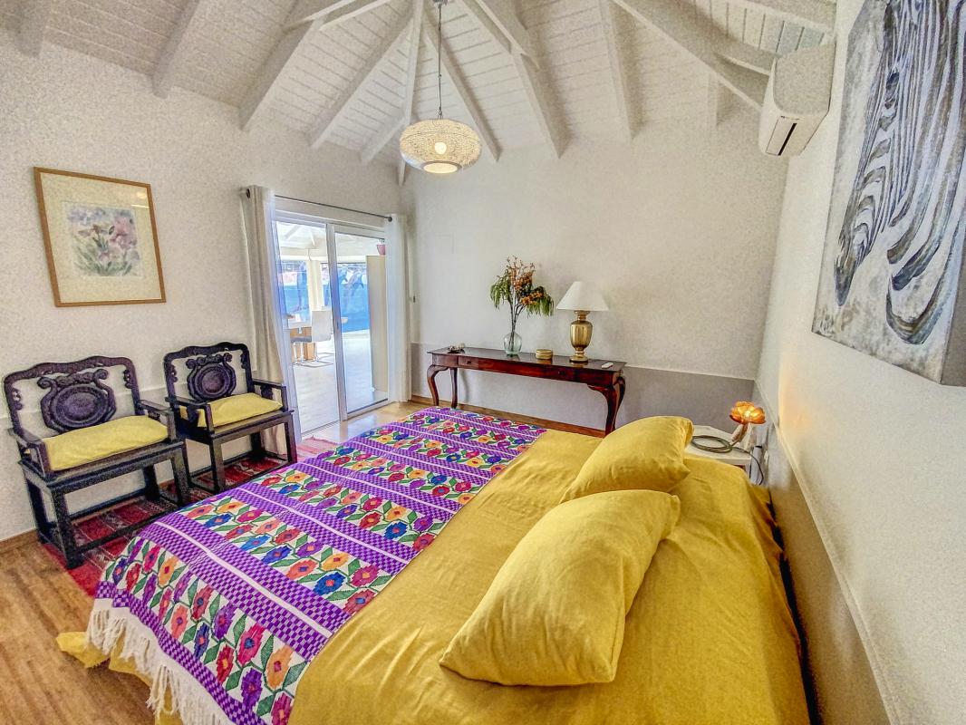 Location Villa 3 chambres Baie Nettlé St Martin-chambre jaune-19